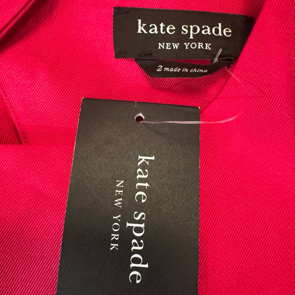 KATE SPADE Open Back Lucille Mini Dress Rosa Plum Pink Sz 2 NWT - Picture 7 of 15